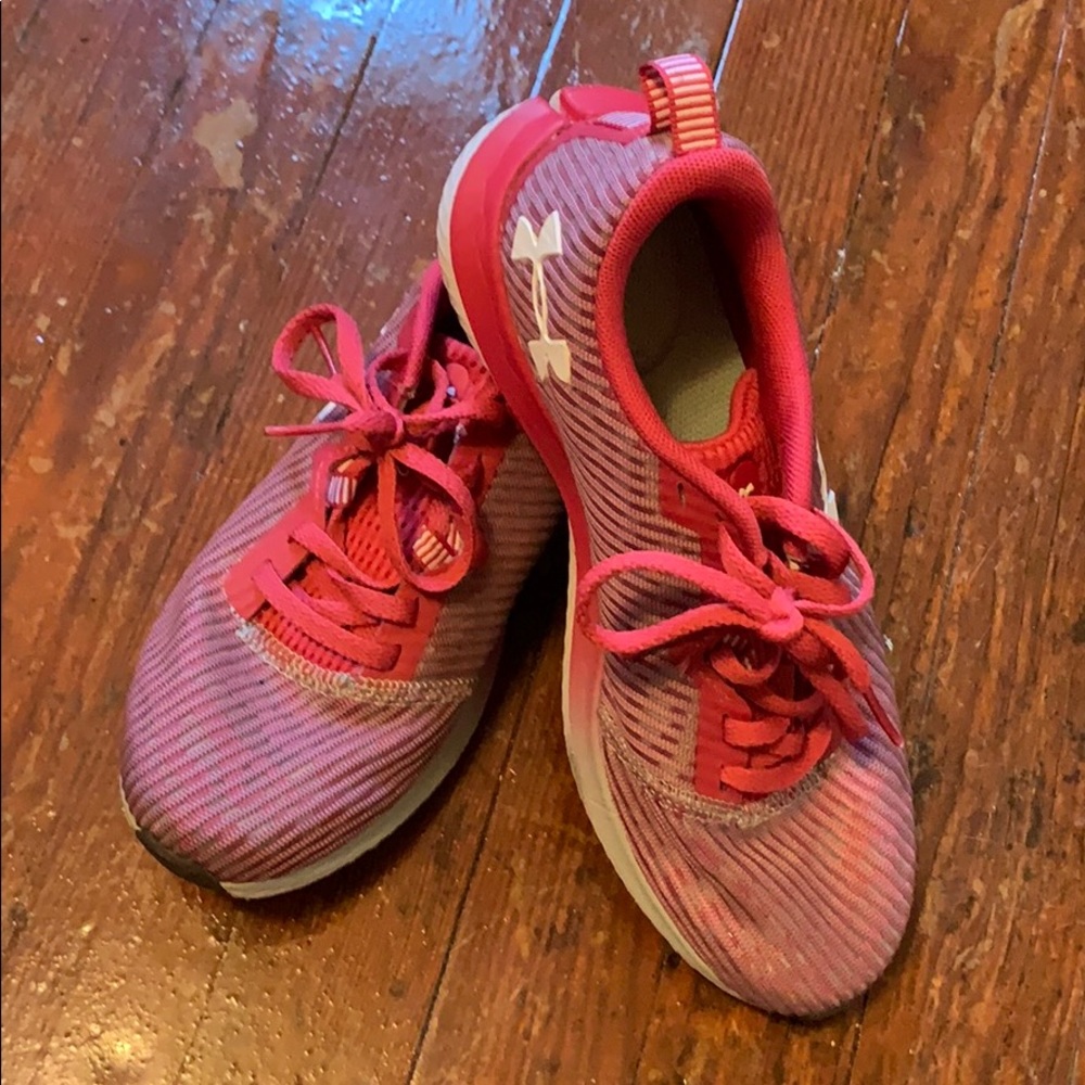Pink Under Armor sneakers